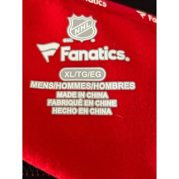 Carolina Hurricanes Fanatics Mens NHL Inside Line Hockey Jersey XL Red Hooded - Picture 4 of 11